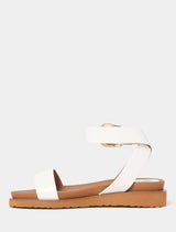 Winter Ankle Strap Footbed Sandal Forever New