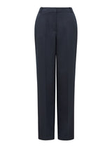Carson Twill Straight Leg Pants Navy Suit Forever New