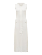 Maddie Zip Detail Midi Dress Forever New