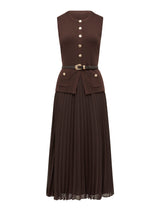 Daphne Waistcoat Knit Midi Dress Forever New