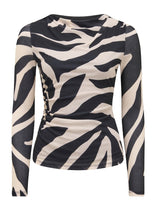 Raegan Ruched Mesh Top Forever New