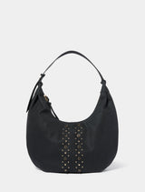 Sable Studded Hobo Bag Forever New