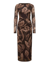 Alannah Mesh Long Sleeve Midi Dress Forever New