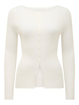 Abbie Split Front Knit Top Forever New