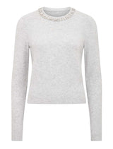 Chrystal Embellished Neck Sweater Forever New