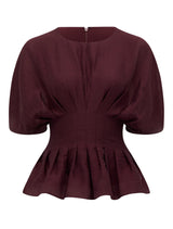 Olive Pleated Top Forever New