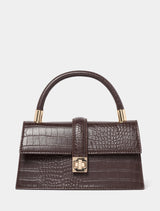 Violet Lock Detail Top Handle Bag Forever New