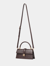 Violet Lock Detail Top Handle Bag Forever New