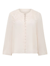 Zoe Lace Yoke Blouse Forever New