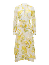 Sutton Ruffle Hem Midi Dress Forever New