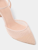 Payton Mesh Round Toe PM Heel Sandal Forever New