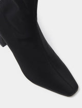 Selena Square Toe Stretch Mid-Calf Boot Forever New
