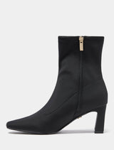 Selena Square Toe Stretch Mid-Calf Boot Forever New