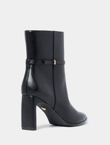 Bree Belted Shaped Heel Ankle Boot Forever New