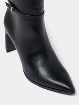 Bree Belted Shaped Heel Ankle Boot Forever New