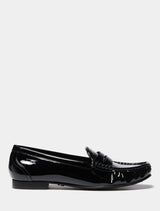 Pheobe Penny Moc Flat Loafer Black Forever New