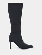 Kendall Stretch Stiletto Knee Boot Black Forever New