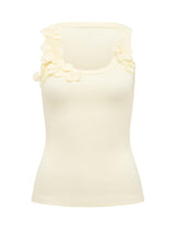 Pia Applique Scoop Neck Tank Top Forever New