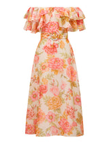 Jemima Ruffle Midi Dress Forever New