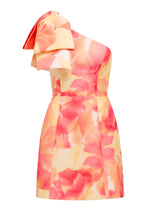 Darcy One Shoulder Bow Mini Dress Forever New