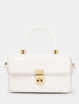 Percy Mini Lock Top Handle Bag 0 Ivory Forever New