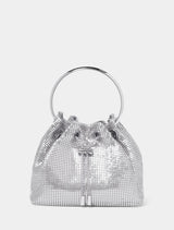 Corina Chainmail Metal Handle Bag 0 Silver Forever New