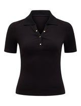 Amari Press Stud Polo Top Forever New