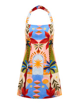 Keely Halter Neck Linen Mini Dress Forever New