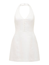 Ricki Linen Halter Mini Dress Forever New