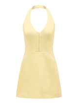 Ricki Linen Halter Mini Dress Forever New