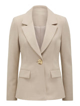 Lulu Gold Button Blazer Forever New