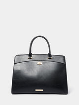 Gracie Lock Laptop Tote Bag 0 Black Forever New