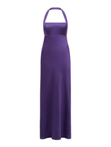 April Open Back Satin Maxi Dress Forever New