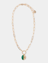 Signature Ember Pendant Necklace 0 Gold Green Forever New