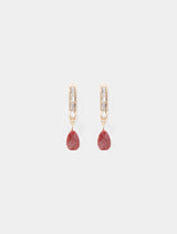 Signature Toni Teardrop Earrings 0 Gold Wine Forever New