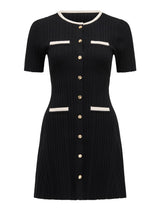 Brielle Short Sleeve Knit Mini Dress Forever New