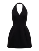 Riley Structured Halter Mini Dress Forever New