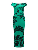 Gisella Tipped Mesh Midi Dress