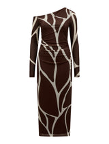 Gemma Tipped Shoulder Midi Dress Forever New