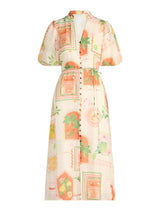 Sophie Puff Sleeve Midi Dress Forever New