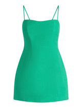 Maura Structured Linen Mini Dress Forever New