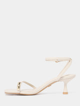 Tatiana Toe Loop Trim Strappy Sandal Heel Forever New