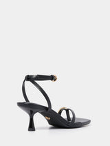 Tatiana Toe Loop Trim Strappy Sandal Heel Forever New