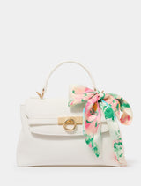 Amilia Lock Top Handle Bag 0 White Forever New
