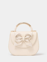 Melanie Bow Metal Handle Bag 0 Ivory Forever New