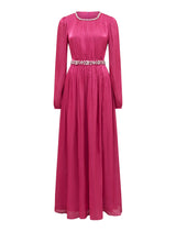 Elvia Metallic Belted Maxi Dress Forever New