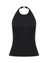 Kate Peplum Halter Top Forever New