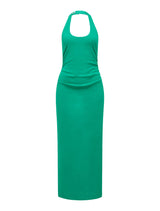 Esmee U-Neck Stretch Linen Midi Dress Forever New