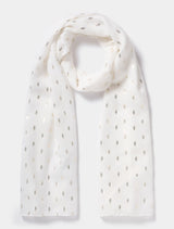 Gia Gold Foil Scarf 0 Porcelain Forever New