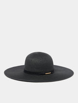 Wendy Wide Brim Gold Detail Hat 0 Black Forever New